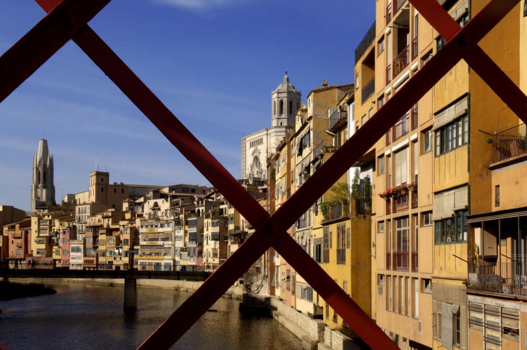 Girona des del pont de les peixeteries velles
